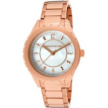 Kenneth Jay Lane Watches Women's White MOP Dial Rose Goldtone IP Stain