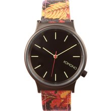 KOMONO The Wizard Print Series Watch in Autumn Leaf