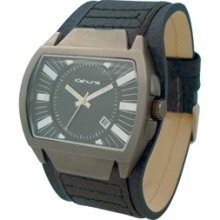 KUC-0001G Kahuna Mens Black Cuff Watch