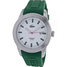 Lacoste Watches Men's White Dial Green Rubber Green Rubber/White Dial