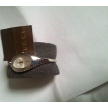 Ladies Authentic Gucci Horsebit Ya103501 Silver Dial Swiss Quartz Watch