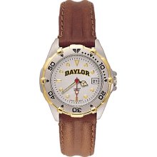 Ladies Baylor University All Star Watch With Leather Strap