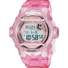 Ladies' Casio Baby-G Pink Jelly Digital Watch