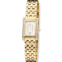 Ladies Charles Hubert Gold-plated Brass Swarovski Crystal Watch