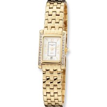 Ladies Charles Hubert Gold-plated Brass Swarovski Crystal Watch