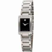 Ladies Movado Analog Watch w/ Polished Silvertone Case & Bracelet Promotional