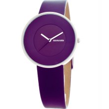 Lambretta Womens Cielo Stainless Watch - Purple Leather Strap - Purple Dial - LAM2101/PUR