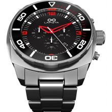 LAPIZTA Zatara Chronograph 43mm Sport Watch â€“ SST & Red L27.2304