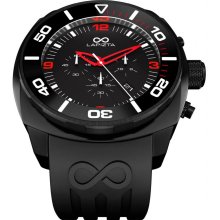 LAPIZTA Zatara Chronograph 43mm Sport Watch â€“ Black & Red L27.2303