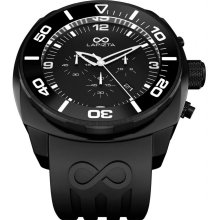 LAPIZTA Zatara Chronograph 48mm Sport Watch â€“ Black & White L27.2405