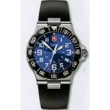 Large Black Dial Summit Xlt Watch With Blue Synthetic Strap