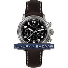 Leman Flyback Chrono (Ti / Black Military / Leather)