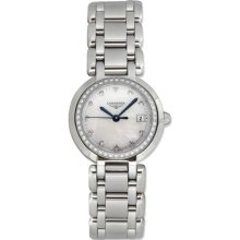 Longines PrimaLuna Stainless Steel & Diamond Womens Luxury Watch ...