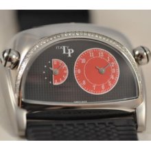 Lp Italy Lorenzo Pozzan Dual Racing Genuine Diamond Swiss Racing Red Watch