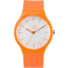 Ltd Watch Unisex Limited Edition Essentials Range Watch Ltd 101202 With Orange Strap And A White Dial
