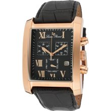 Lucien Piccard Watches Men's Classico Chronograph Black Dial Black Gen