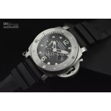 Luminor Submersible Pam Silver Watch Luxury Valjoux 7750 Automatic M