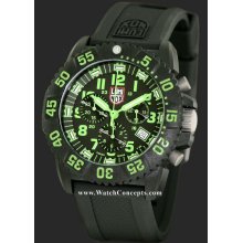 Luminox Us Navy Seal wrist watches: Evo Navy Seal Green Chrono a.3097