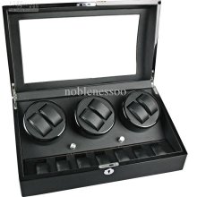 Luxury 6 + 7 Automatic Watch Black Watch Winder Storage Display Case