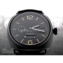 Luxury Mens Pam 384 Black Dlc/pvd Radionir 8 Days Automatic Pam384 L