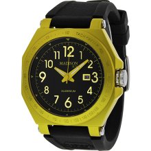 Madison Candy Time Black Dial Yellow Aluminium Unisex Watch G4452-12