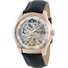 Marquise Automatic Calendar Watch with AM/PM Indicator Men's Gold ...