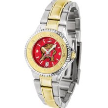 Maryland Terrapins UMD Womens Two-Tone Anochrome Watch