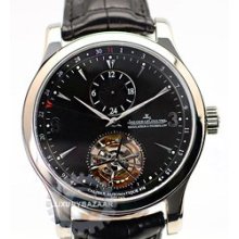 Master Grand Tourbillon Q1666470 (Platinum / Black / Leather Strap)