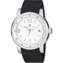 Mens Charles Hubert Polyurethane Band White Dial Watch Xwa3263