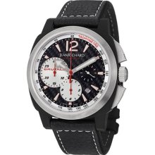Men's Chronoscope Chronograph Black Carbon Fiber Dial Black Leath ...