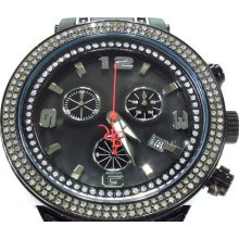 Mens Diamond Joe Rodeo Master Watch JJM91 Round Cut H Color 2.20ct