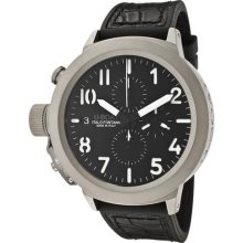 Men's Flightdeck Automatic/Mechanical Chronograph Black Dial Blac ...