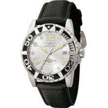 Mens Invicta Signature Black Mesh & Silver Dial Aluminum Diver Watch 7245