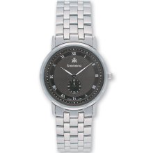 Mens Kremena Stainless Steel Gray Dial Swiss Quartz Watch