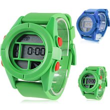 Men's Multifunction Silicone Digital Wrist Automatic Watch (Assorted Colors)