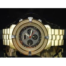 Mens Platinum Watch Company 5th Avenue Joe Rodeo 160 Diamond Watch Pwc-5av114