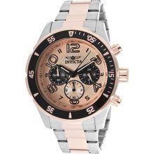 Men's Pro Diver Chronograph Rose Gold Textured Dial Two Tone ...