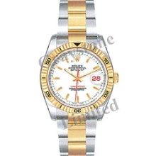 Men's Rolex Oyster Perpetual Datejust Turn-O-Graph Watch - 116263_WhtIO
