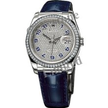 Men's Rolex Oyster Perpetual Datejust Watch - 116189_BlueEnamelPaveDDS