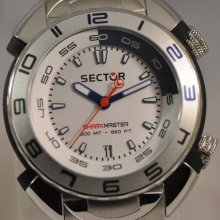 Mens Sector R3253178045 Shark Master Silver Dial Diver Bracelet Unique Watch