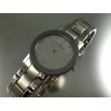 Mens Skagen Steel Slim Dress Watch 39LSX