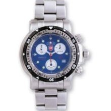 Mens Swiss Military Seawolf Blue Dial Chronograph Watch