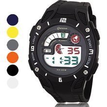 Men's Water Resistant PU Automatic Digital Sport Watches (Assorted Color)