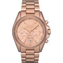 Michael Kors Rose Gold-tone Mk5503 Gents Rose Gold Steel Bracelet Date Watch