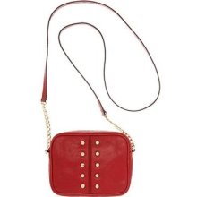 Michael Kors Uptown Astor Leather Crossbody In Red