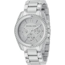 Michael Kors Women's Blair Silver Runway Stainless Bracelet Watch Mk5165