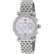 Michele Mw16d01a1025 Caber Chronograph Diamond Steel Ladies Watch