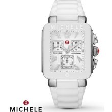 Michele Mww06l000001 Park Jelly Bean White-bean Brown-gold Tone White Chrono