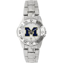 Michigan Wolverines Ladies Steel Sport Watch