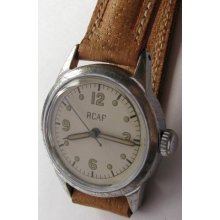 Military Watch Waltham 6/0 16j. Hack Second Raf Rcaf 31 Mm Fine Condition